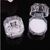 패션 아크릴 쥬얼리 포장 상자 여성 장신구 케이스 반지 귀걸이 스터드 보관소 선물 컨테이너