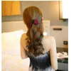 Мода девушки женщины Корея стиль шпилька хлопок роза цветок лук волос Коготь челюсть клип зажим заколка большой цветок аксессуары для волос