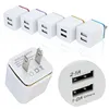 Carregador de parede New 5V 2.1 + 1A Duplo USB AC Viagem Plug EUA dupla Carregador Para Samsung Galaxy HTC Smart adaptador de telefone