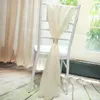 Ceinture de chaise romantique en mousseline de soie, décorations de fête d'anniversaire de mariage, de Banquet, 20 pièces/ensemble, ceinture de chaise de mariage 150cm x 50cm