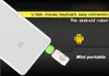 Micro Mini USB OTG Adapterkabel för Samsung Galaxy S3 S4 HTC Tablet PC MP3 MP4 Smart Phone Multi Color Android Robot Shape