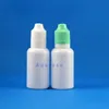 Flacon compte-gouttes de 30ML, LDPE blanc, opacité, Double bouchon anti-vol, sécurité enfant, bouteilles de 100 pièces