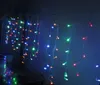 4m x 0.75m 144 LED Holiday Christmas Garden Tenda Ghiacciolo String LED Luci Lampade Decorazione 8 Modi Flash Impermeabile AC.110V-220V