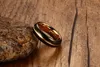 Trouwring 6 mm goud en zwart vergulde heren wolfraam carbide wietband ring voor man en vrouw maat 612 2778314