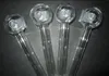 Pyrex Oil Burner Pipe Clear Glass Oljebrännare Rör Glasrör Oljespik