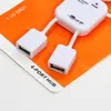 Sevimli 4 Port Hub Dizüstü Bilgisayar PC için Yüksek Hızlı USB 2.0 Humanoid Splitter Kablo Adaptörü