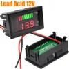 Freeshipping 10st Dual LED Displayindikator 12V bly-syra batterikapacitet Tester Voltmeter med omvänd skydd