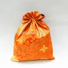Sacs cadeaux de luxe en brocart de soie Extra Large, pochette d'emballage réutilisable 14.5x11 pouces, 10 pièces/lot, mélange de couleurs, livraison gratuite