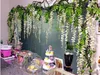 Hurtownie Wisteria Wedding Decor 110 CM 75 CM 4 Kolory Sztuczne Dekoracyjne Kwiaty Girlandy na Party Wedding Home Hotel Bezpłatny statek