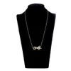 Collier de nom plaqué en or 18k personnalisé Personnalisé Collier or Emily Quot en acier inoxydable 2015 Femmes Collier de plaque signalétique personnalisée FO7892109