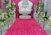 Kransar Nya romantiska bröllopsdekorativa blommor mittstycken gynnar 3D rosen kronblad mattan gång