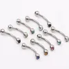 Eyebrow body jewelry mix 10 color 50pcs eyebrow ring banana ring eyebrow piercing jewelry