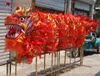 Mascot Costumechinese Dragon Dance Folk 10 Adult 9 Pessoas Conjuntos Celebração do Festival de Seda 18m Tamanho 3