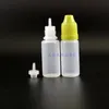 100 Pcs/Lot 10 ML Plastic Dropper Bottles With Child Proof Caps and Tips Safe Vapor Squeeze long nipple