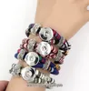 Wholesale Free Shipping New Arrival 9 Colors Classic Chunks Snaps Jewelry Bracelet,Ethnic Style Cotton Rope DIY Snaps Jewelry