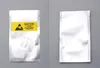 Open Top ESD Multi-size plastic pakket tas antistatisch antistatisch voor iphone flex kabel batterij verpakking pouch geel etiket