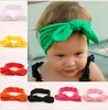 16 SZTUK OFF Promocje Akcesoria do włosów Mieszane Bawełniane Tkaniny Baby Head Wrap Girl Bow Bunny Uszy Na Sprzedaż Pałąk Kwiat Hairband FD6543