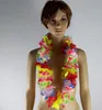 Hawaii Flower Necklace Silk Flower Wreath Party Supplies Garland Cheerleading Multicolor Hawaii förtjockning Kryptering Flower Lei7034371