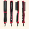 US plug 110V KD-388 New Professional Straightening Irons Come With isplay Electric Straight Hair Comb Straightener Iron Brush DHL