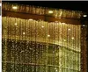 10m*3M LED Kurtyna światła świąteczna ozdoba Świąteczna Flash Flash Fairy Wedding Dekorowanie LED Strip 1000 światła żarówki Wodoodporne