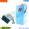 84V 96V 20AH 40AH Lithium Battery Pack 2000W 4000W 8000W motorcycle Electric bicycle Scooter