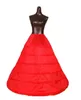 ボールガウンのドレスのための6フープペチコート結婚式のアクセサリーQuinceaneraドレス赤い黒白110-120cmの直径の下着クリノリン