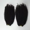 安くペルーのブラジルの髪weftsアフロな変態な巻き毛の髪の織り人間の髪の延長2バンドルロット速い送料無料