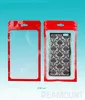 Plastic Poly Opp Zipper Bags Retail Package Bag for iPhone 7 7 plus Hang Hole Packaging Bag Red&Black