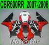 Livraison gratuite kit de carénage pour HONDA Moulage par injection CBR600RR 2007 2008 bodykits CBR 600RR F5 07 08 rouge noir blanc carénages LY91
