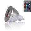 epacet RGB 3W E27 GU10 LEDランプライトE14 GU5.3 85-265V MR16 12V LEDスポットライト点灯点灯電球16カラーチェンジ+ IRリモコン