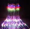 Wide 3m High 6m Christmas Wedding Party Achtergrond Holiday Running Water Waterfall Water Flow Gordijn Led Light String