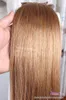 16-22 "100 nici 0,5 g / s # 12 Light Golden Brown Prebonded Fusion Keratyna Nail U Wskazówka Ludzkie Włosy Rozszerzenia Malezyjskie Remy Hair Prosto