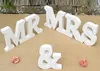 MR MRS Lettera Decorazione Lettere di colore bianco Decorazione per matrimonio e camera da letto signor signora Vendita disponibile5346466