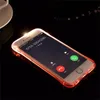 Phone Back Case Fundas TPU + PC LED Flash Light Up Case تذكير غطاء المكالمات الواردة إلى iPhone X 8 7 SE 6 6S Plus Samsung S7 S6 Edge Note 5