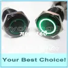 50pcs/Lot 16mm 12V Ring LED Illuminated Momentary Waterproof Anti-Vandal Black Metal Push Button Switch (DHL Free Shipping)