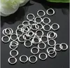 Strong DIY jewelry finding Components Open Jump Rings metal material thick silver brass material 5 6mm ring split ring jump ring 500pcs/lot