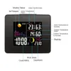 Station météo numérique sans fil avec rétroéclairage couleur LCD, température intérieure et extérieure, humidité et réveil numérique6109147