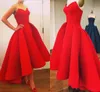 red puffy evening dress