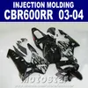 Noir 100% moulage par Injection pour HONDA CBR 600RR carénage 2003 2004 ABS 03 04 CBR600RR carénage personnalisé RH7C