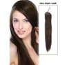 18 "20" 22 "100 g 2 # dunkelbraune silikon mikro ringe schlaufe haarverlängerungen indianer remy menschliches haar