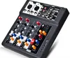 F4-USB Mini Audio Mixer Console с USB,встроенный процессор эффектов Audio Mixer, 4-канальный микшер sound console 48v источник питания