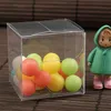 6 cm PVC Clear Gift Wrap Box Transparant Case Birthday Wedding Favor Holder Chocolate Jewelry Fruit Packing 100pcs