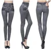 Populära kvinnor Jean Hot Sale Genie Slim Jeggings Vinter Kvinnor Jeggings för Kvinnor Mode Leggings With2 Real Fickor