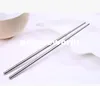 100Pairs / Lot East Meets West Stainless Steel Chopsticks Kinesisk stil Bröllopsbröllop / Funktion Favoriter Presenter