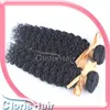 Wefts prov 1 bunt kinky curly brasiliansk jungfru hår weft billig jerry curl vävnad cheveux humain sy i mänskliga hårförlängningar snabbt d