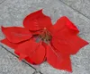 Röd 100p Dia.20cm / 7,87 "Konstgjord simulering Silk Poinsettia Julblomma Dekorativa Blommor