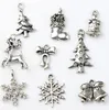 100 sztuk / partia 16.6x14mm Tybetański Silver Jingle Bell Christmas Dots Bells Charms Wisiorki Moda Fit Bransoletki Naszyjnik Kolczyki L793