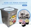 US WH Leverans Kitchen ETL Singel 22 tum Pan Ice Cream Roll Machine Frozen Yoghurt Maker