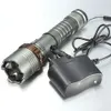 Ultrafire 2000 Lumens Cree XM-L T6 LEDズーム可能ズーム懐中電灯トーチ+ AC /車の充電器送料無料