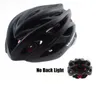 Kaski rowerowe Matowe Czarne Mężczyźni Kobiety Rowerowy Kask Back Light Mountain Road Bike Integralnie Formowane Kaski rowerowe